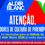 Editais da Lei Aldir Blanc 2026 abrem inscrições em Pirenópolis