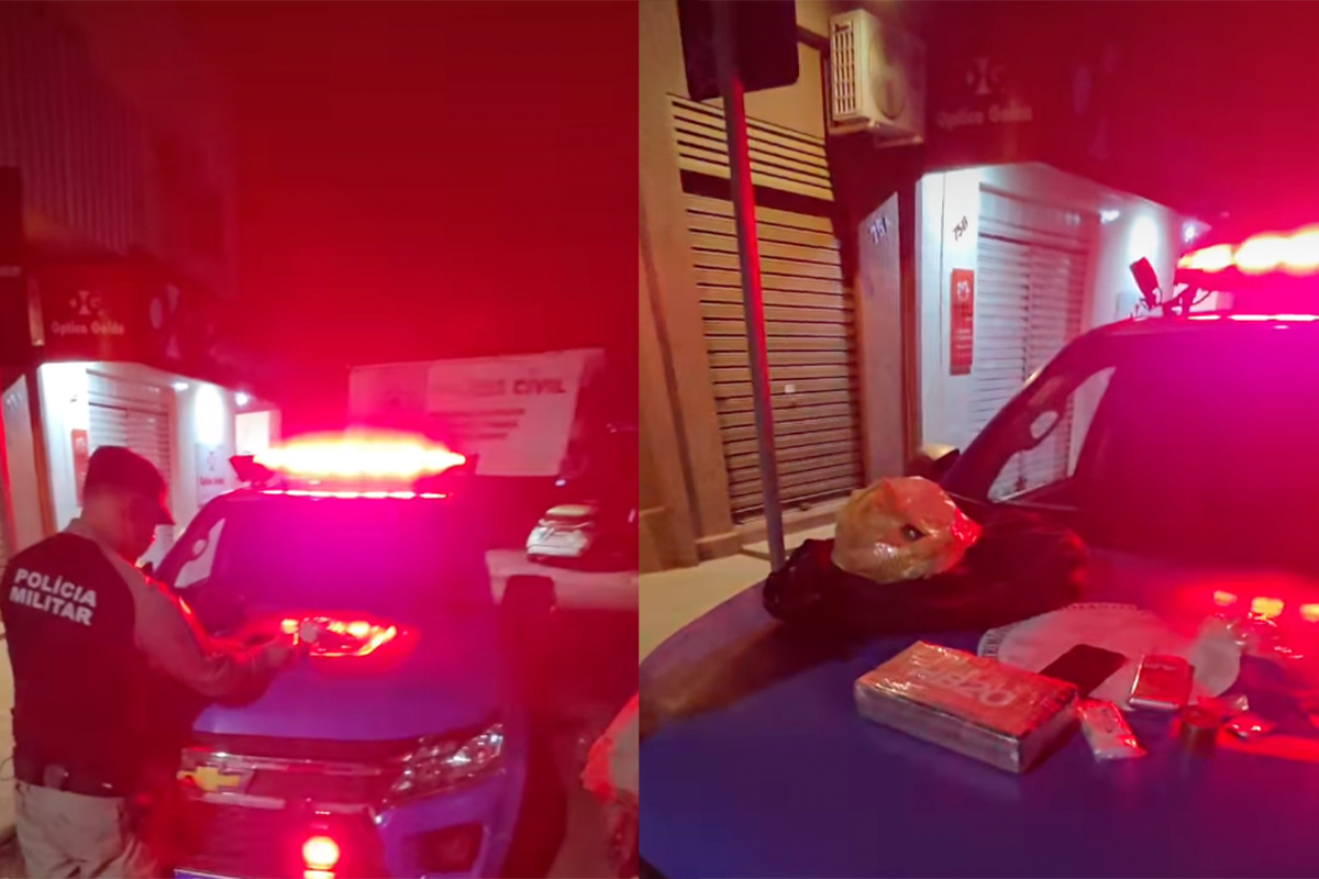 Homem com tablete de cocaína é preso em Pirenópolis