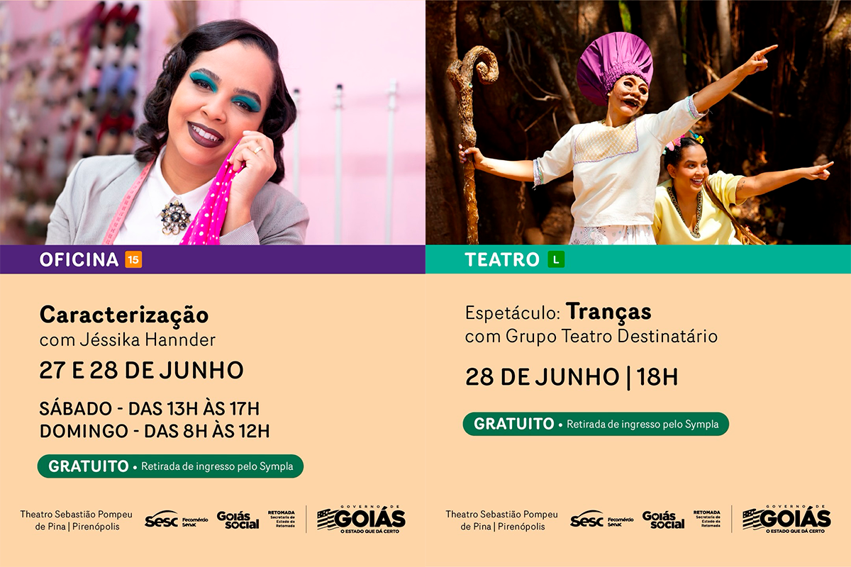 Programação de junho leva música e teatro a Pirenópolis