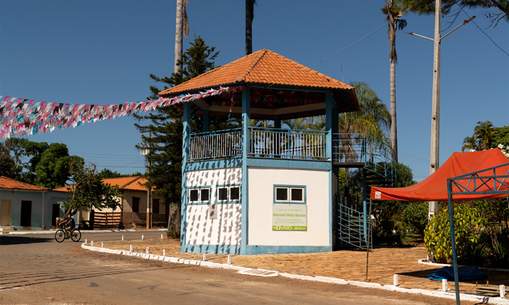 Coreto de Lagolândia, Lagolândia, Pirenópolis, distrito de Pirenópolis, turismo cultural, patrimônio histórico, praça de Lagolândia, interior de Goiás, Portal Piri