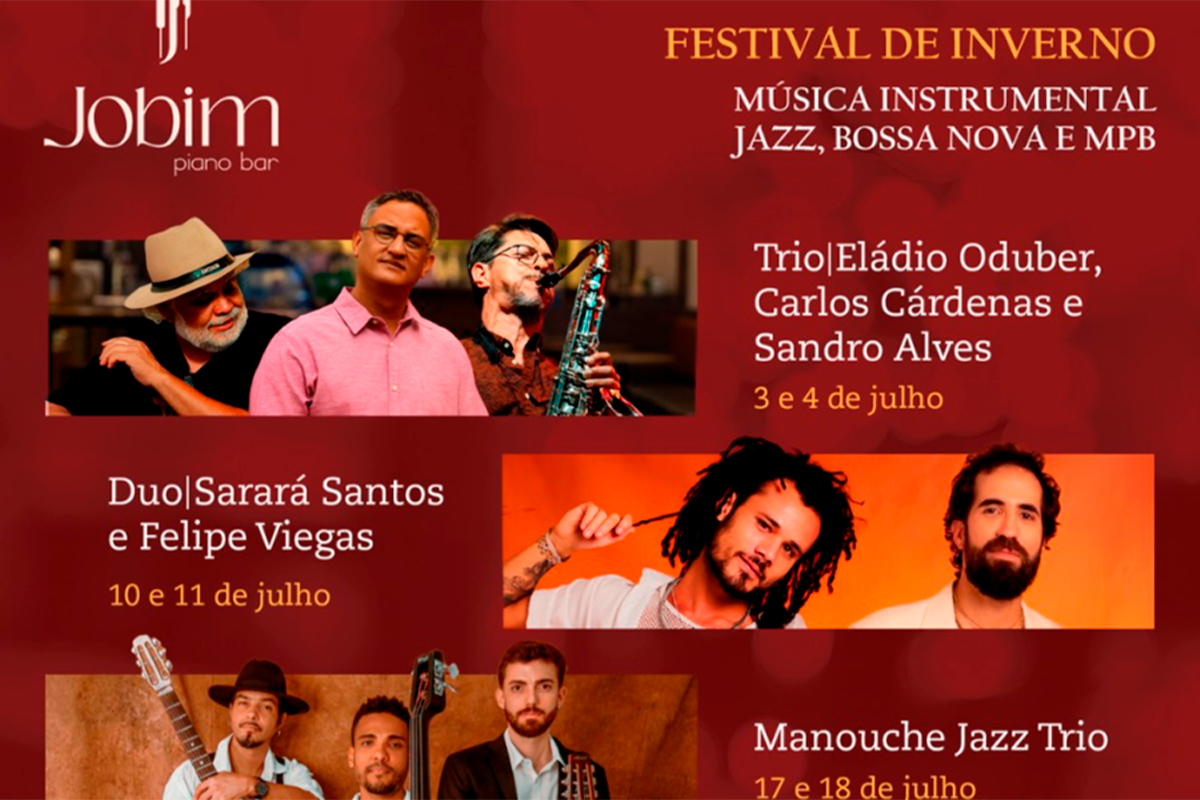 Festival de Inverno leva jazz ao Jobim Piano Bar em Pirenópolis