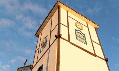 Igreja Matriz de Pirenópolis ganha destaque no entardecer Igreja Matriz de Pirenópolis ganha destaque no entardecer