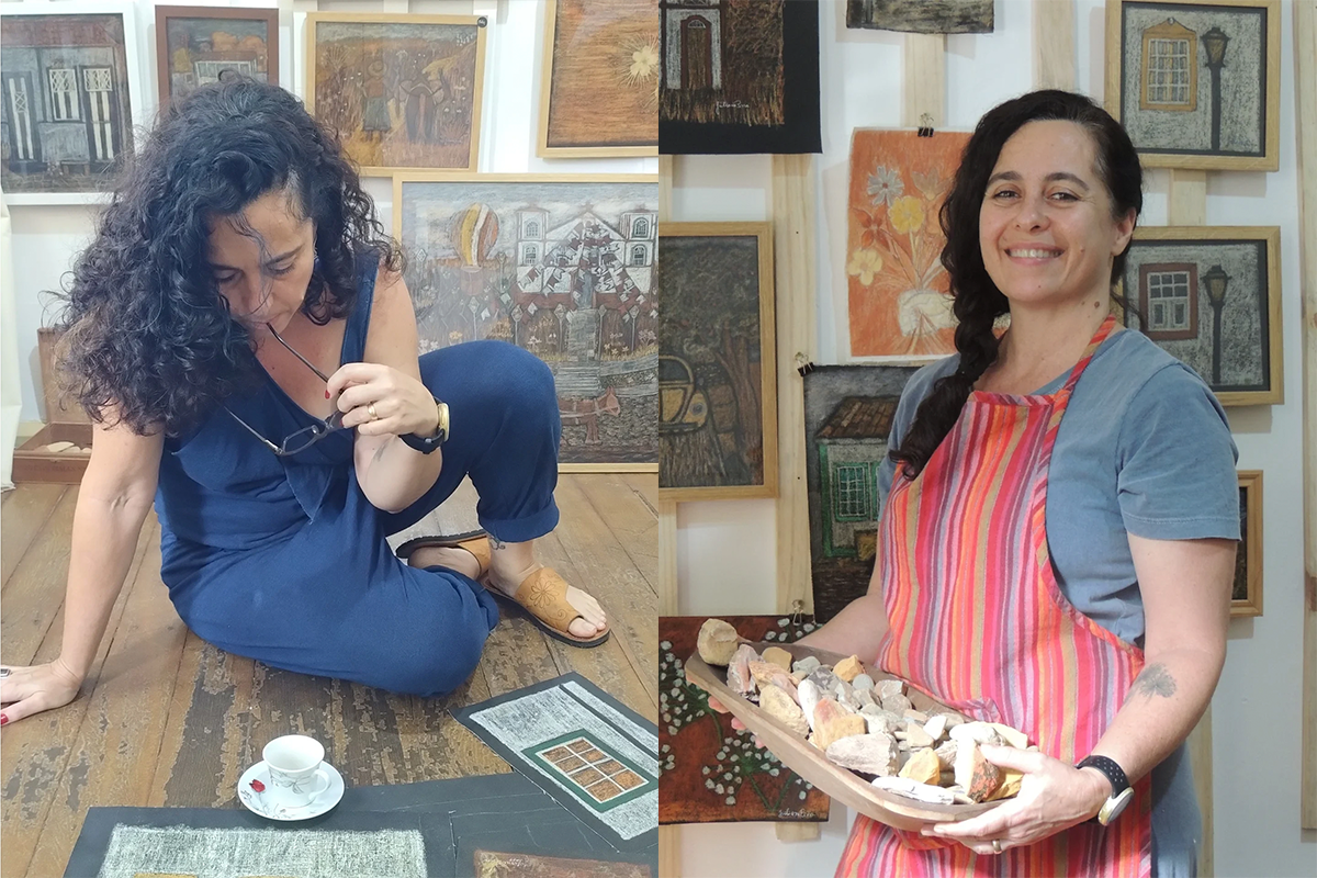 Juliane Pina expõe Metargilito: Pinturas de Chão e Passado