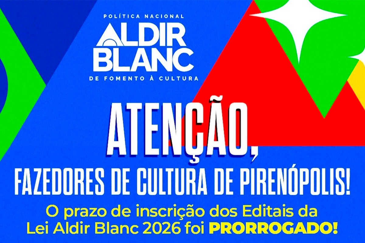 Lei Aldir Blanc 2026: Prefeitura de Pirenópolis Prorroga Prazo