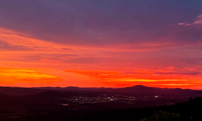 Pôr do sol em Pirenópolis revela espetáculo sobre a Serra dos Pireneus