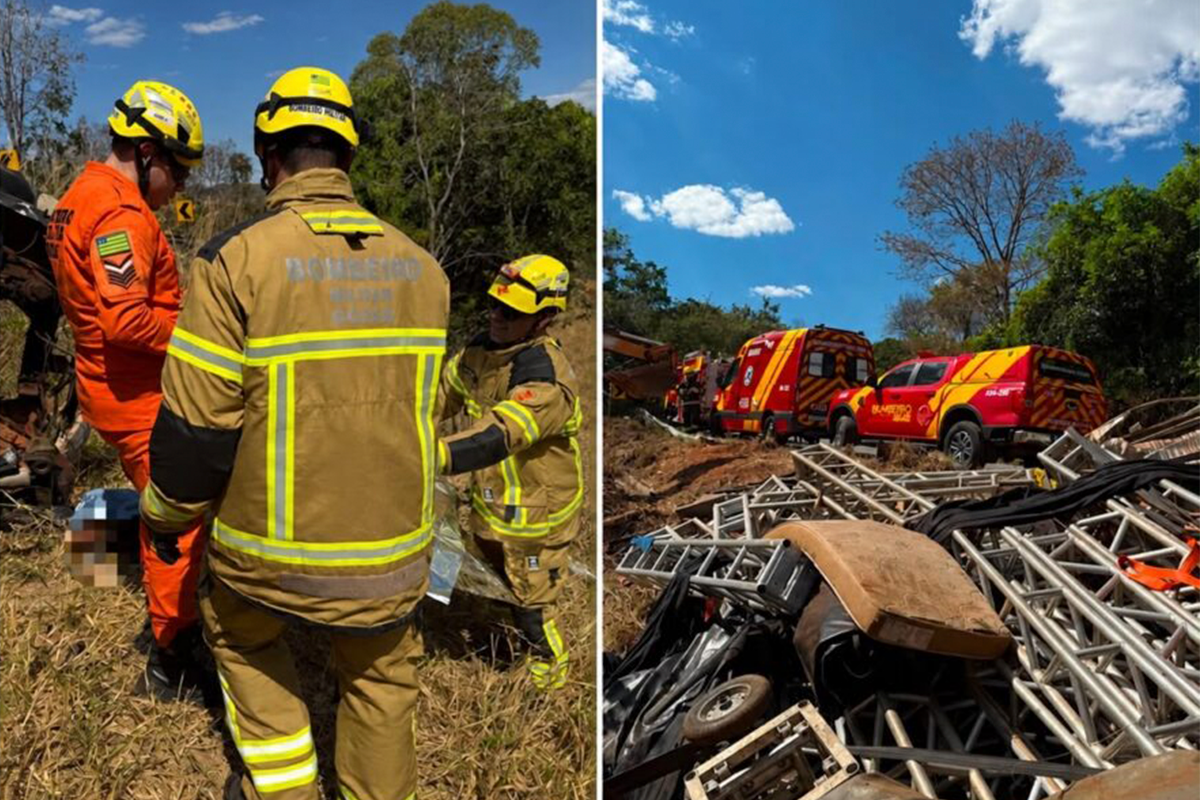 Acidente na GO-338: 1 morto e 4 feridos em Pirenópolis
