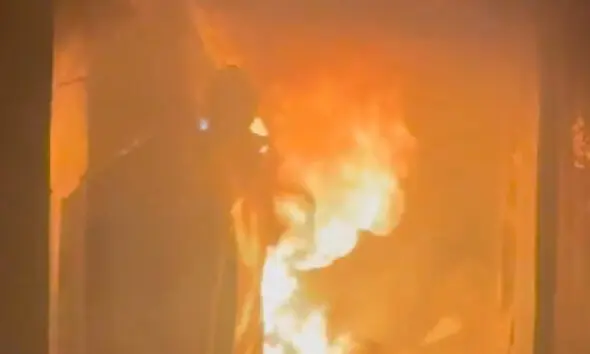 Incêndio em Pirenópolis assusta família Incêndio em Pirenópolis assusta família