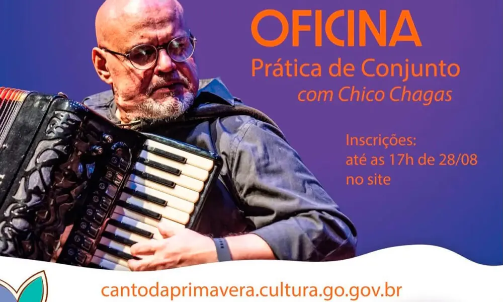 Inscrições abertas para oficina com Chico Chagas no Canto da Primavera