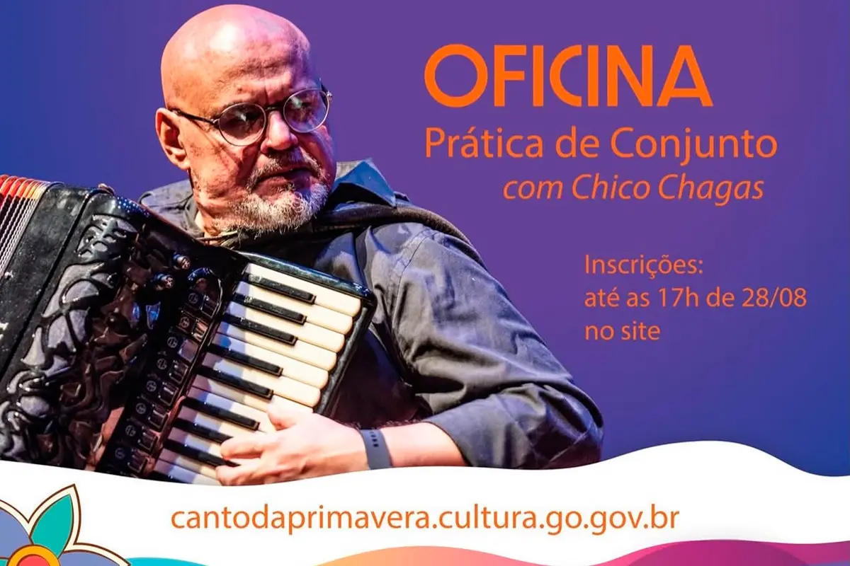 Inscrições abertas para oficina com Chico Chagas no Canto da Primavera