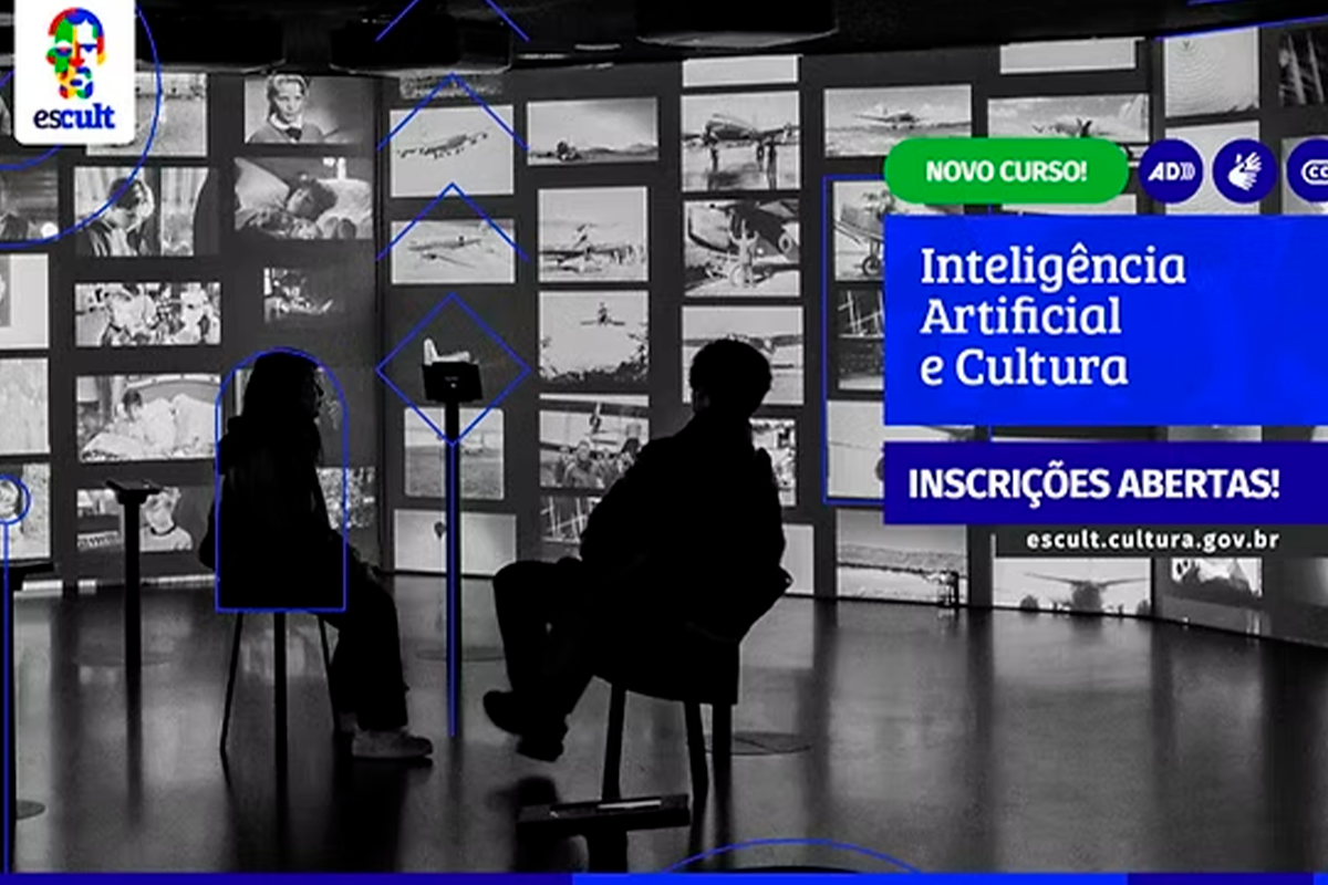 Inteligência Artificial e Cultura abre curso gratuito da Escult