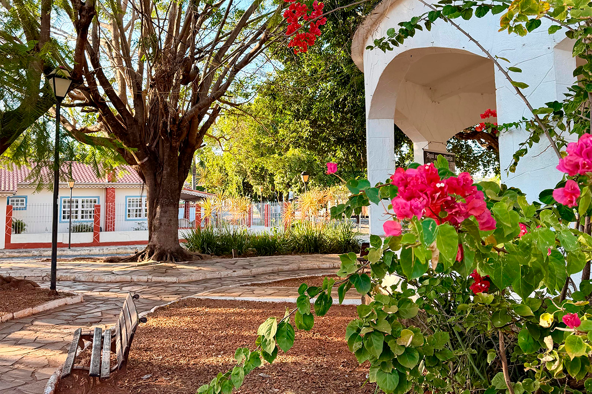 A Praça do Coreto revela a beleza tranquila de Pirenópolis