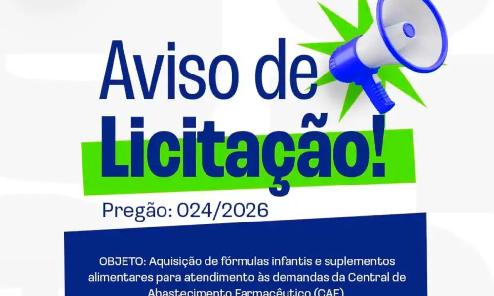 Prefeitura de Pirenópolis abre pregão para fórmulas e suplementos