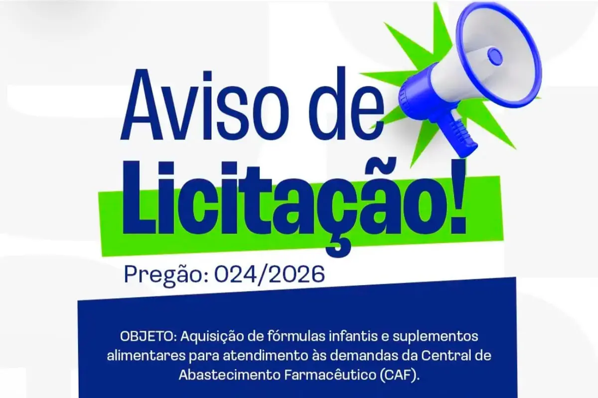 Prefeitura de Pirenópolis abre pregão para fórmulas e suplementos