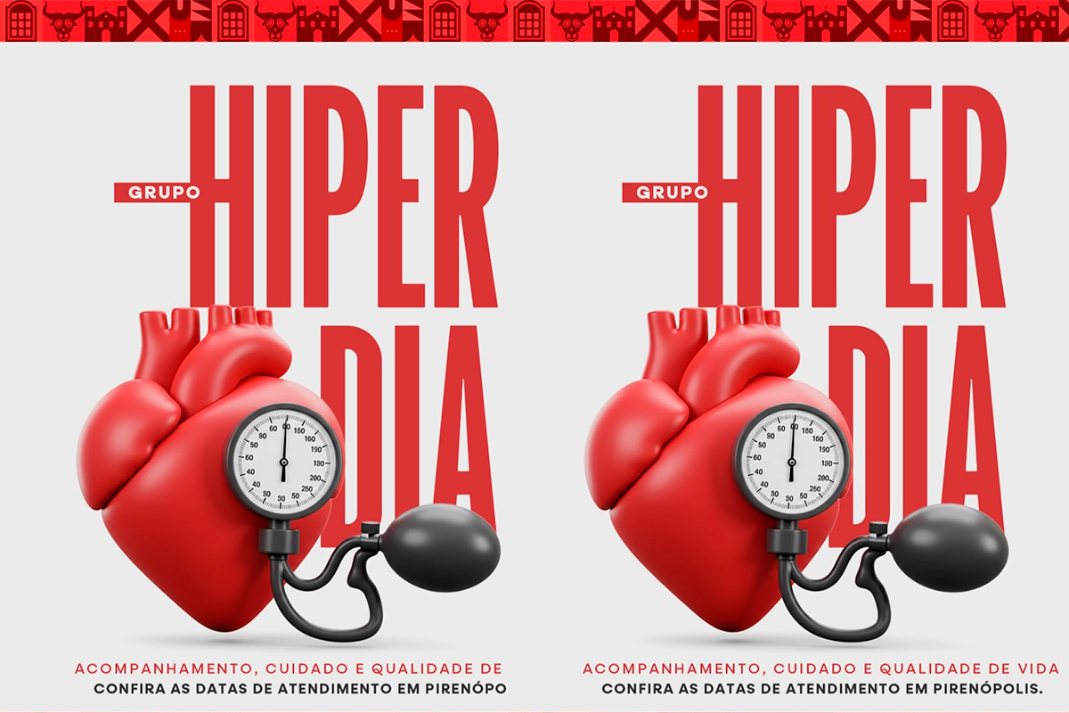 Prefeitura divulga agenda do Hiperdia Pirenópolis em agosto