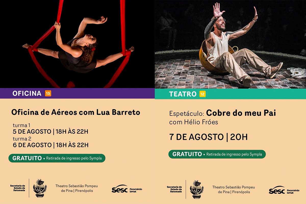 Programação cultural leva grandes atrações ao Theatro de Pirenópolis