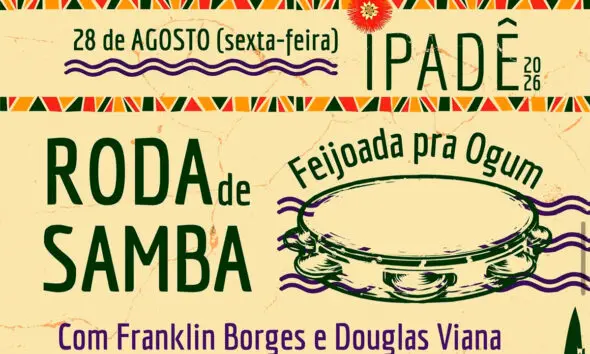 Roda de Samba e Feijoada pra Ogum marcam o Ipadê em Pirenópolis