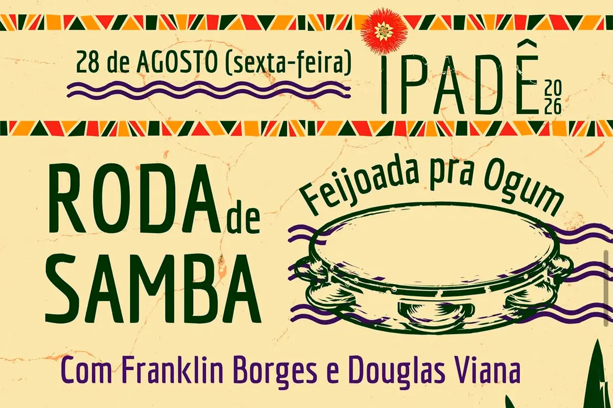 Roda de Samba e Feijoada pra Ogum marcam o Ipadê em Pirenópolis