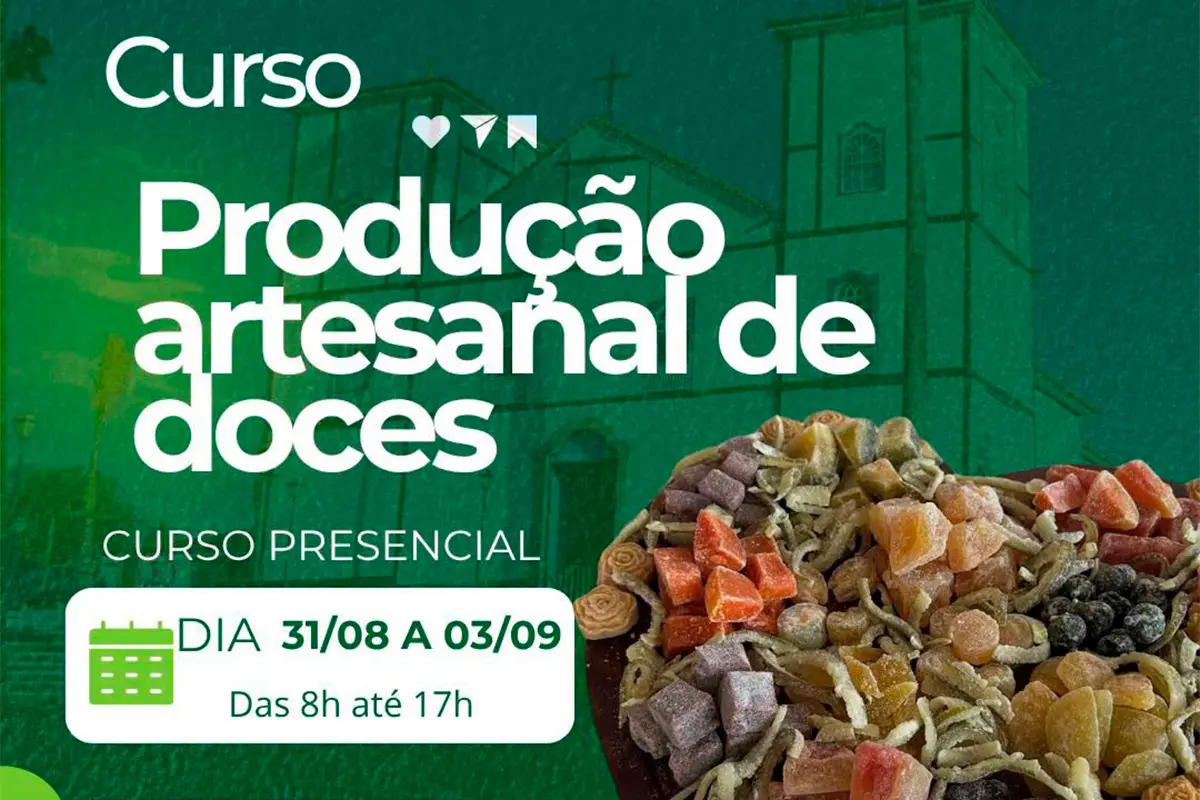SENAR promove curso gratuito de doces artesanais em Pirenópolis
