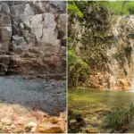 Turista se surpreende ao chegar na cachoeira em Pirenópolis