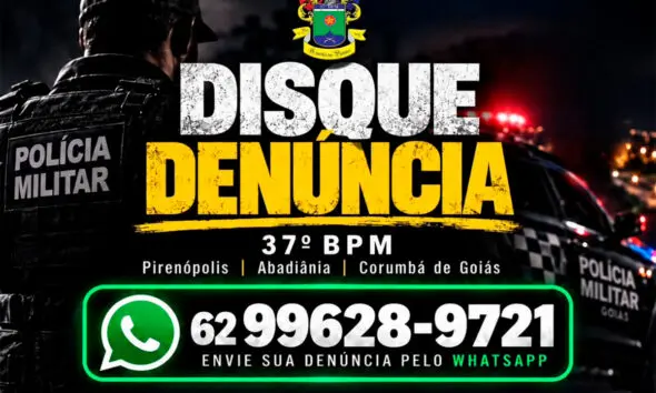 37º BPM cria canal de denúncias pelo WhatsApp em Pirenópolis 37 BPM cria canal de denúncias pelo WhatsApp em Pirenópolis