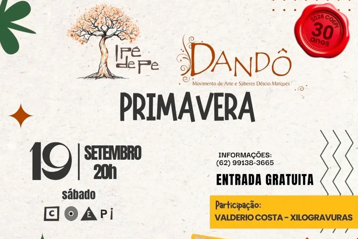 Circuito Dandô tem show gratuito em Pirenópolis no dia 19/09