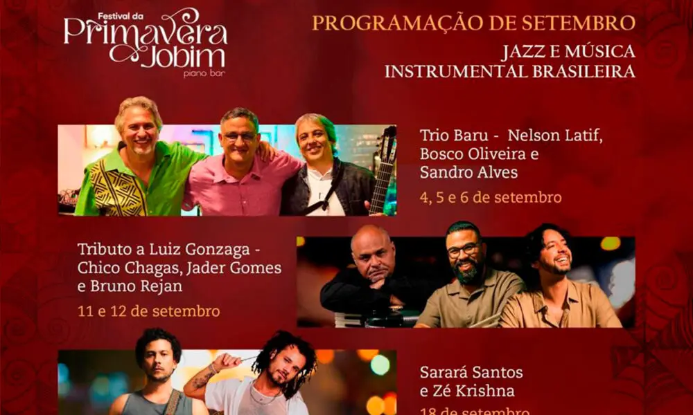 Festival da Primavera reúne música no Jobim Piano Bar