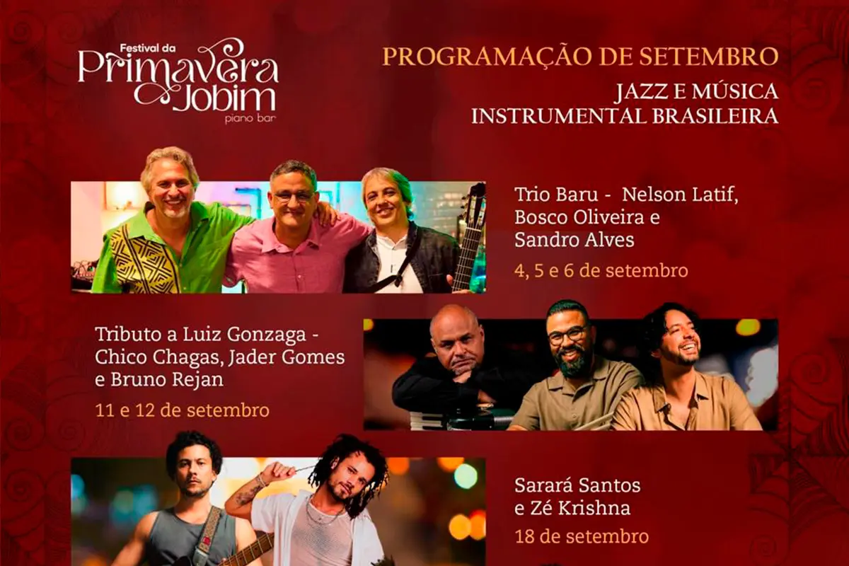 Festival da Primavera reúne música no Jobim Piano Bar e encanta o público