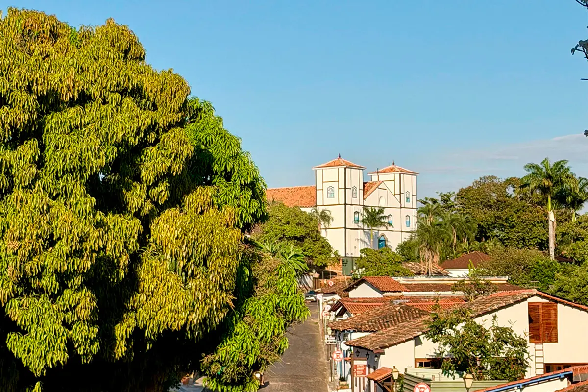 Igreja Matriz: um dos cartões-postais vistos pelas ruas de Piri