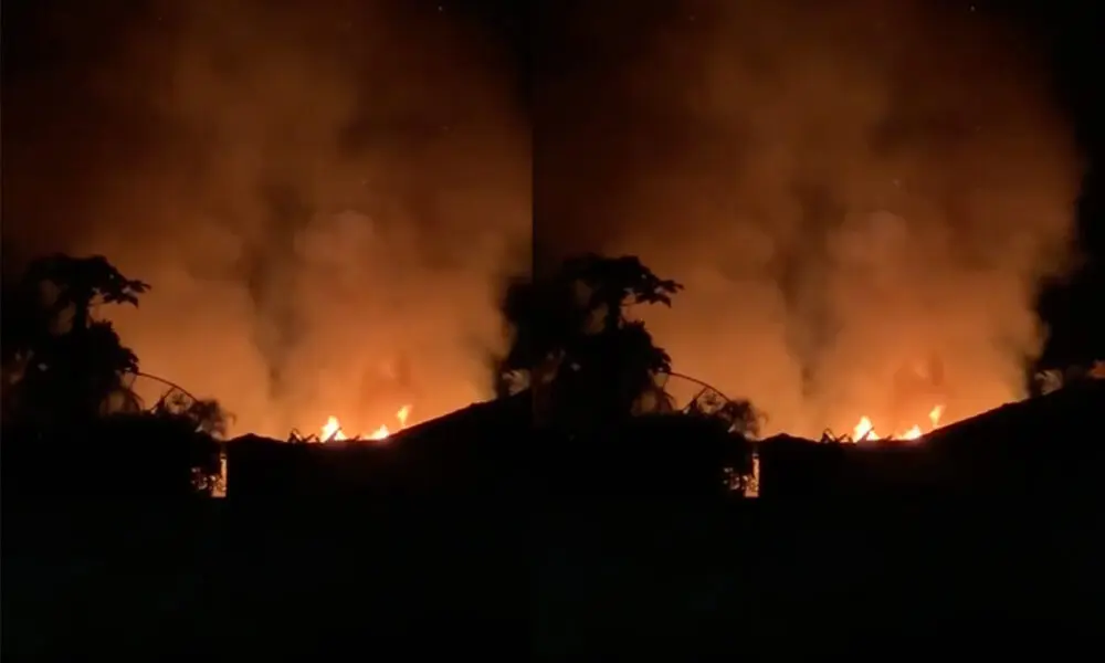 Incêndio em Lagolândia ameaça casas em Pirenópolis