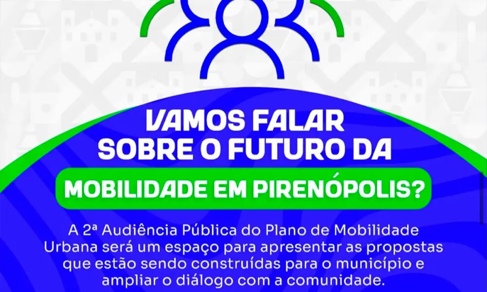Mobilidade urbana: Prefeitura convoca audiência em Pirenópolis 