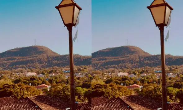 Morro do Frota em Pirenópolis se destaca na vista. Morro do Frota em Pirenópolis se destaca na vista.