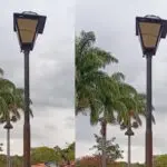 Poste com choque na Praça do Coreto gera alerta em Pirenópolis