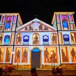 Projeção na Igreja Matriz durante o Canto da Primavera começa hoje