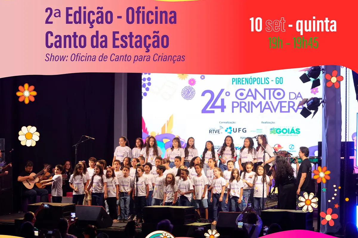Sete atrações hoje no Canto da Primavera em Pirenópolis