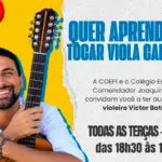 Viola caipira: Victor Batista dá aulas gratuitas em Pirenópolis