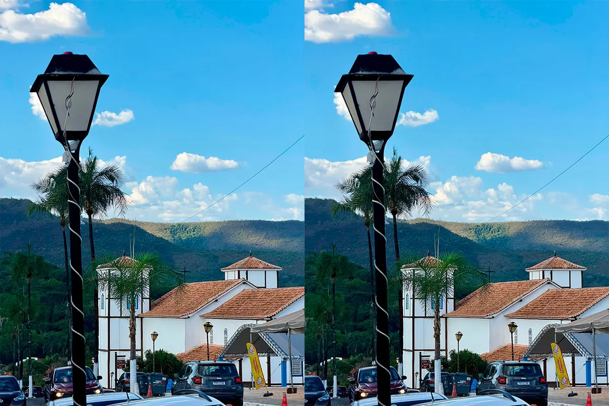 Atrás da Igreja Matriz de Pirenópolis, história e montanhas