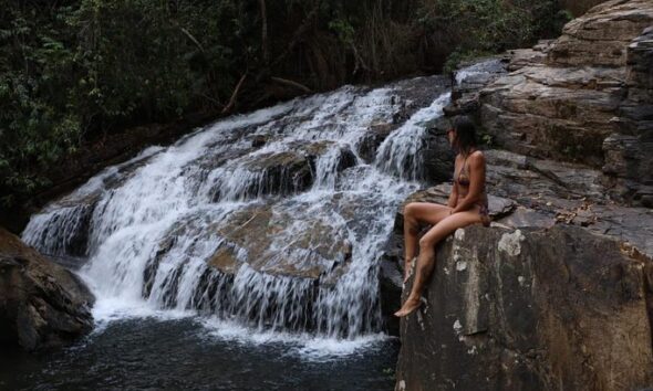 Véu de Noiva: trilha e cachoeira na Serra dos Pireneus - IMG 2988