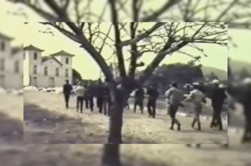 Cena do filme: Simeão, o Boêmio, na cidade de Pirenópolis.