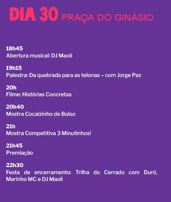 Mostra de Cinema Cocalzinho 2025 celebra audiovisual regional - Captura de tela 2025 08 29 142401