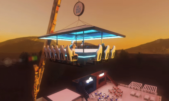 Sky Piri estreia 1º gastrobar nas alturas do Centro-Oeste - Sky Piri experiencia gastronomica suspensa a 50 metros de altura na Serra dos Pireneus para ate 18 pessoas com menu all inclusive assinado pelo Chef Luiz Couto 2