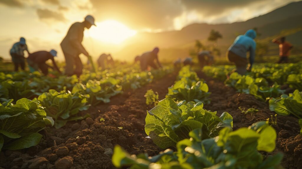 Capacitação de Agricultores Familiares em Pirenópolis - african people harvesting vegetables