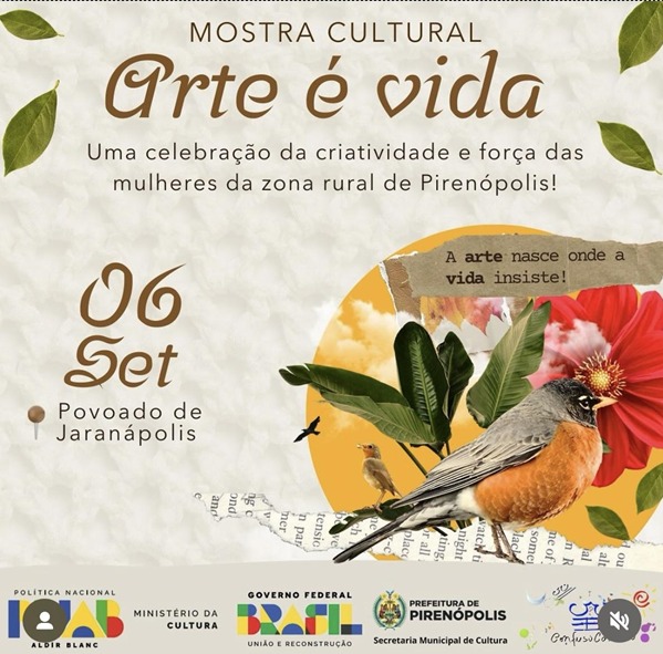 Arte é Vida: mostra celebra mulheres da zona rural de Pirenópolis  - 08db5d02 9980 49e4 a227 5d2be3675fd6