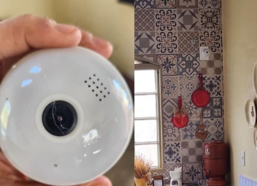 Casal encontra câmera escondida em lâmpada de casa em Pirenópolis - Captura de tela 2025 09 01 191911 1