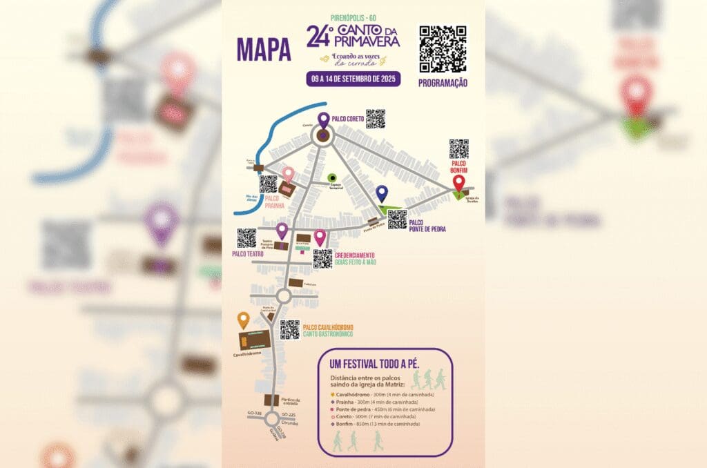 Canto da Primavera 2025 divulga locais de shows em Pirenópolis - Fotos pequenas Portal Piri 15