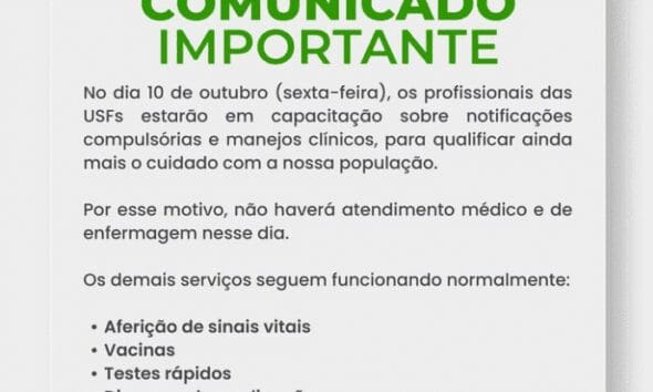 Capacitação suspende atendimentos médicos nas USFs de Pirenópolis - Captura de tela 2025 10 09 131832