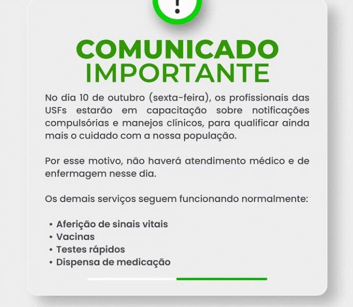 Capacitação suspende atendimentos médicos nas USFs de Pirenópolis - Captura de tela 2025 10 09 131832