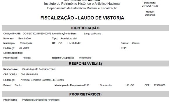 IPHAN solta documento que esclarece obra no Largo da Matriz 1 Largo da Matriz