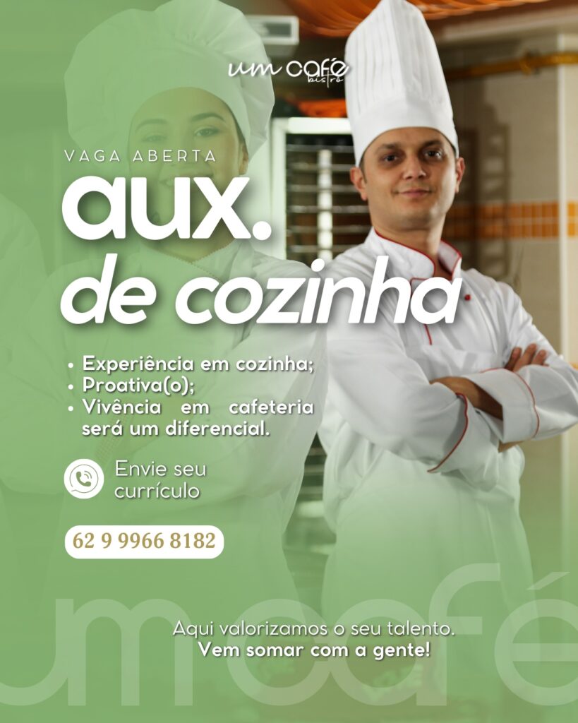 Um Café bistro em Pirenópolis abre vagas para cozinheiros e auxiliares - d92e3f77 d5a2 4364 bcf4 d7025bbff466