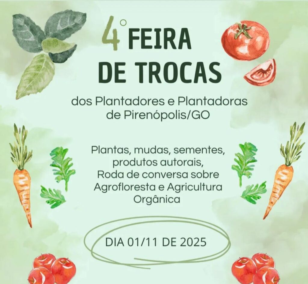 4ª Feira de Trocas reúne plantadores em Pirenópolis, Goiás - dde71080 7dab 4337 ac0f b4543706f72d