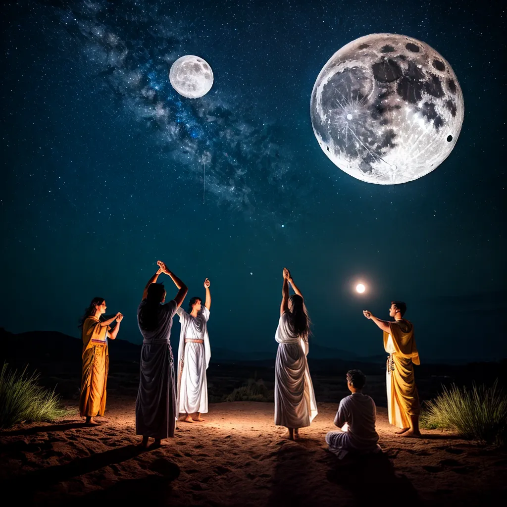Cerimônia da Lua Cheia em Áries promove ritual de cacau e rosas em Piri - noite serena lua cheia rituais celebracoes